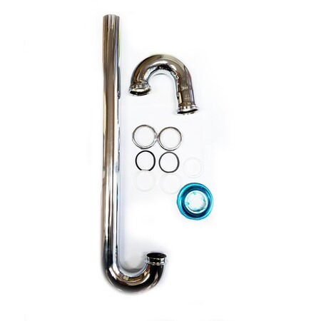 Thrifco Plumbing 22 Gauge 1-1/2 Inch x 1-1/2 Inch Chome Plated Brass Tubular S-T 4401981